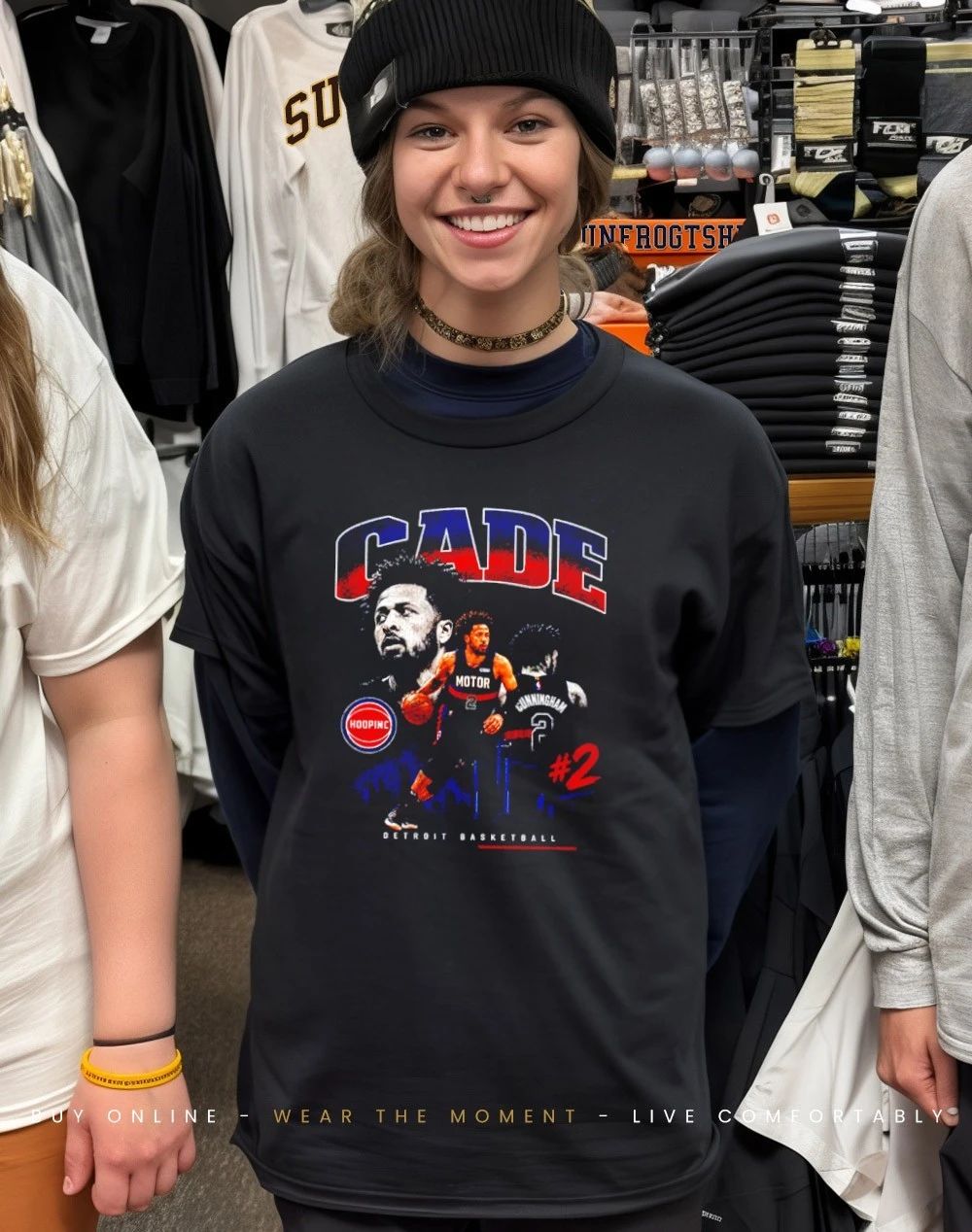 Detroit Pistons Cade Cunningham Motor Cade graphic shirt