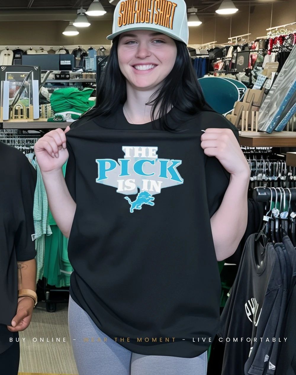 Detroit Lions The Pick Is In logo shirt