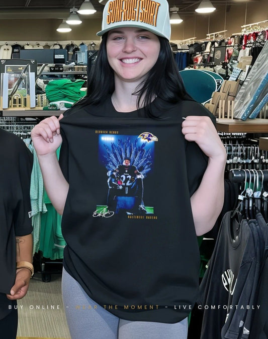 Baltimore Ravens Derrick Henry Throne signature shirt