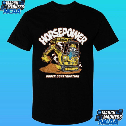 Racoon Horsepower Ranch Under Construction Shirt