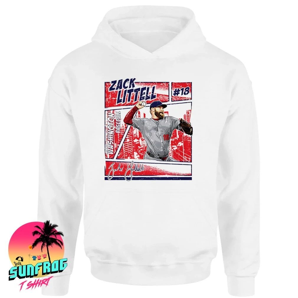 Zack Littell Washington Baseball Comic signature shirt