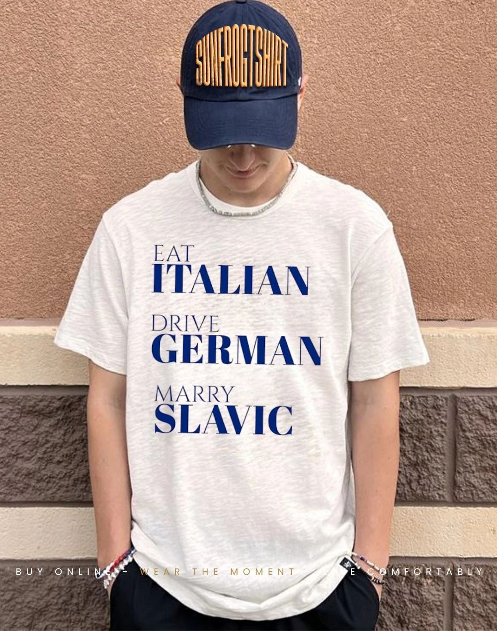 Eat Italian Drive German Marry Slavic Funny Heritage shirt