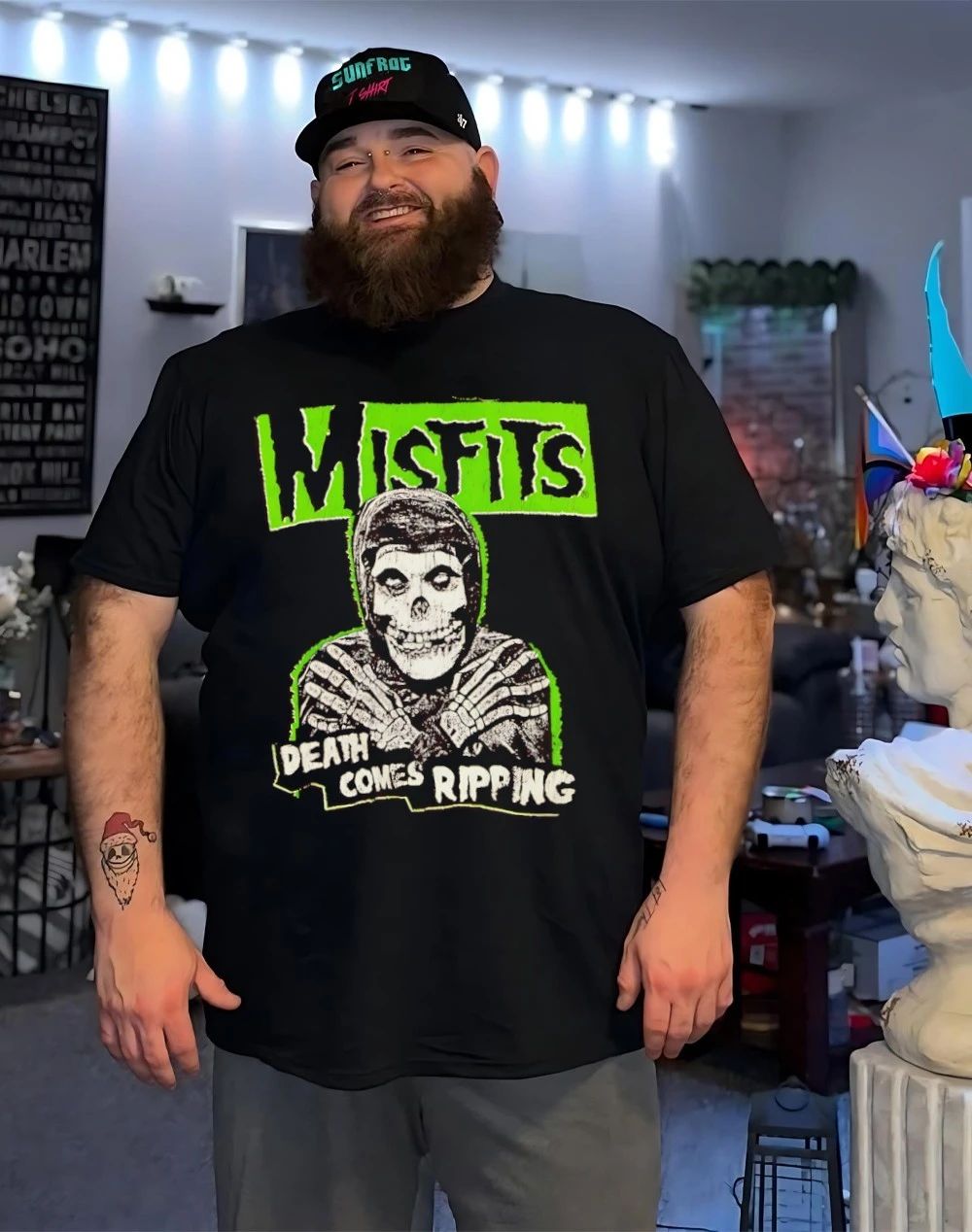 Misfits French Terry death comes ripping shirt
