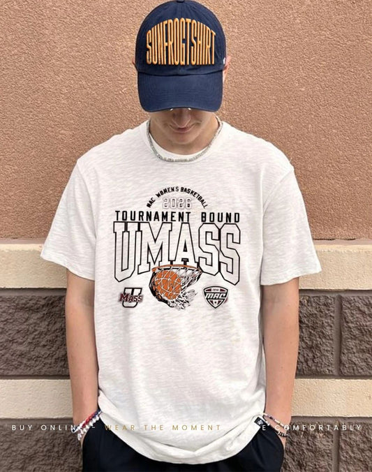 Massachusetts Minutemen MAC 2026 WBB Tournament Bound shirt