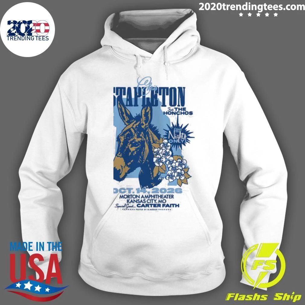 Chris Stapleton Kansas City Mo 2026 Two Night Only Event Poster At Morton Amphitheater On October 14 2026 Shirt