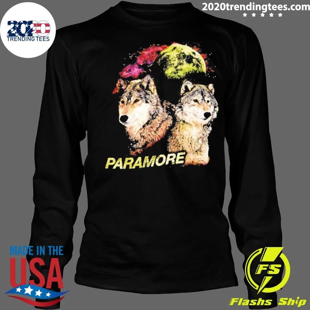 Paramore Wolves And Moon Alternative Rock Shirt