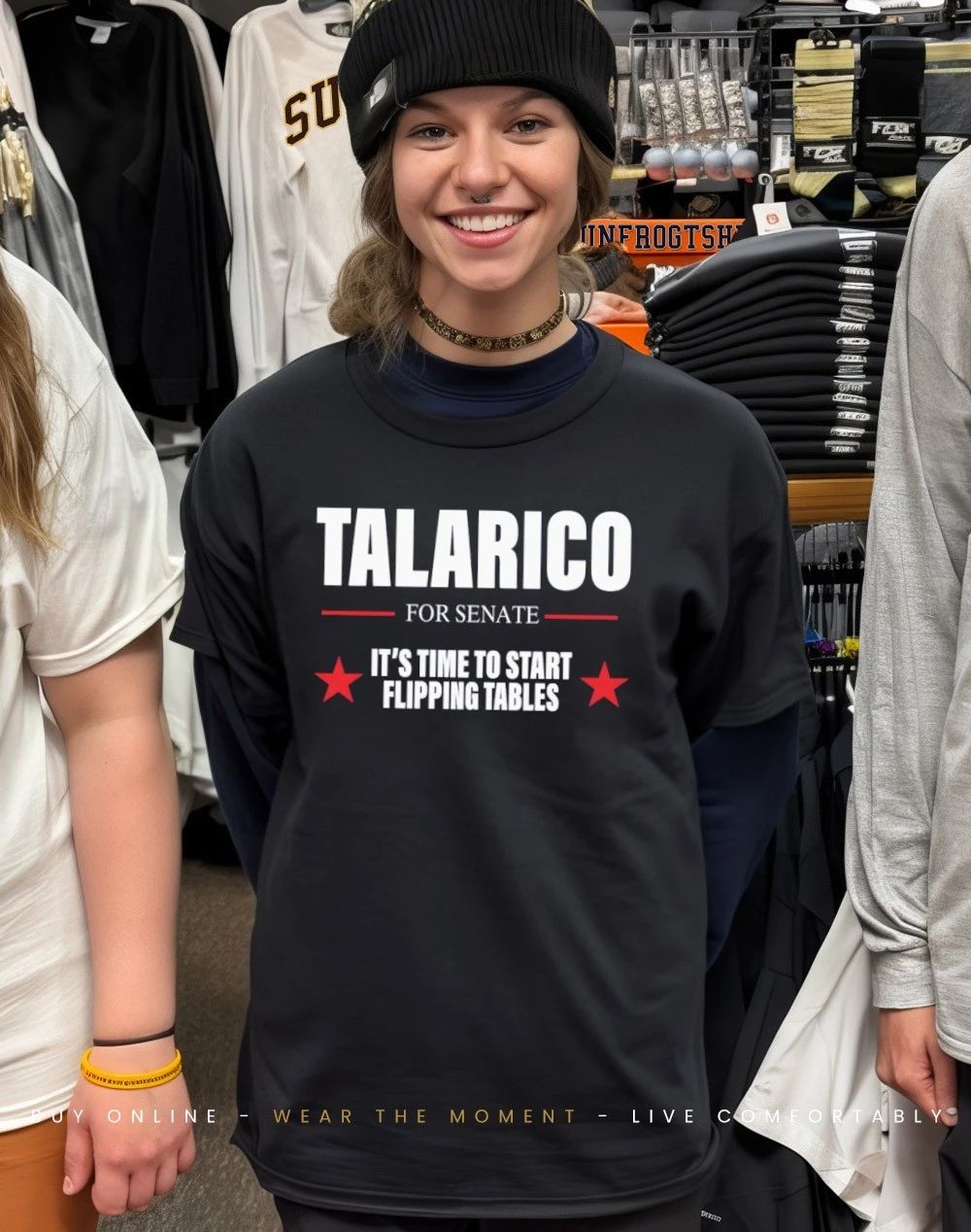 Talarico for Senate it’s time to start flipping tables 2026 text shirt