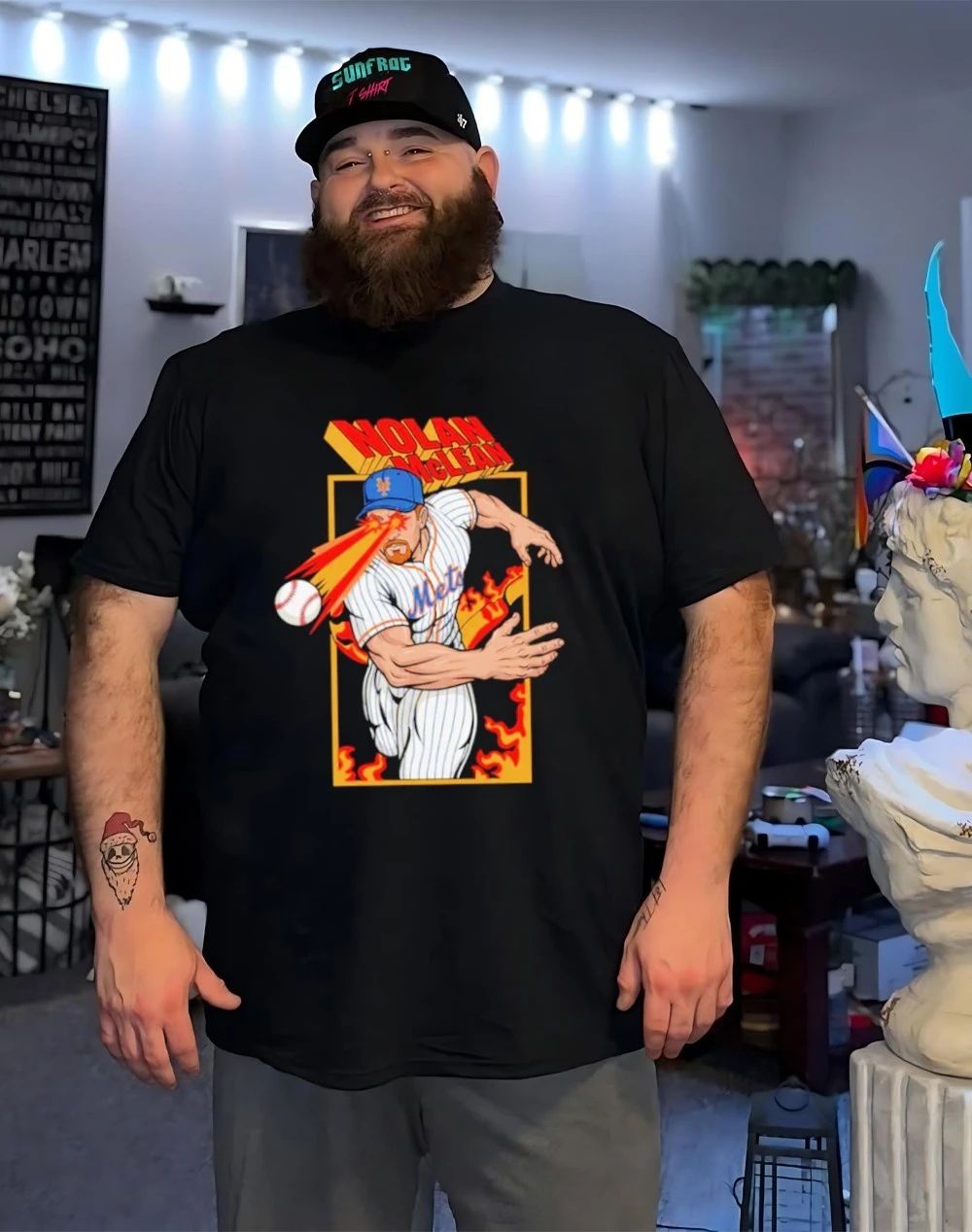 Laser Beam Mclean Nolan Mclean New York Mets graphic shirt
