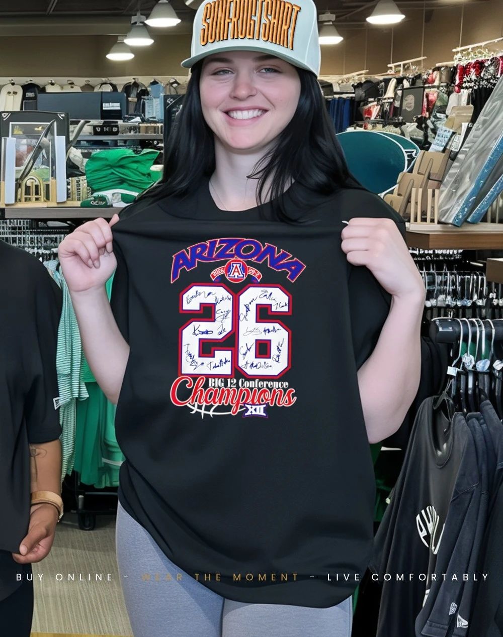 Arizona Wildcats 2026 Big 12 Conference Champions signatures shirt