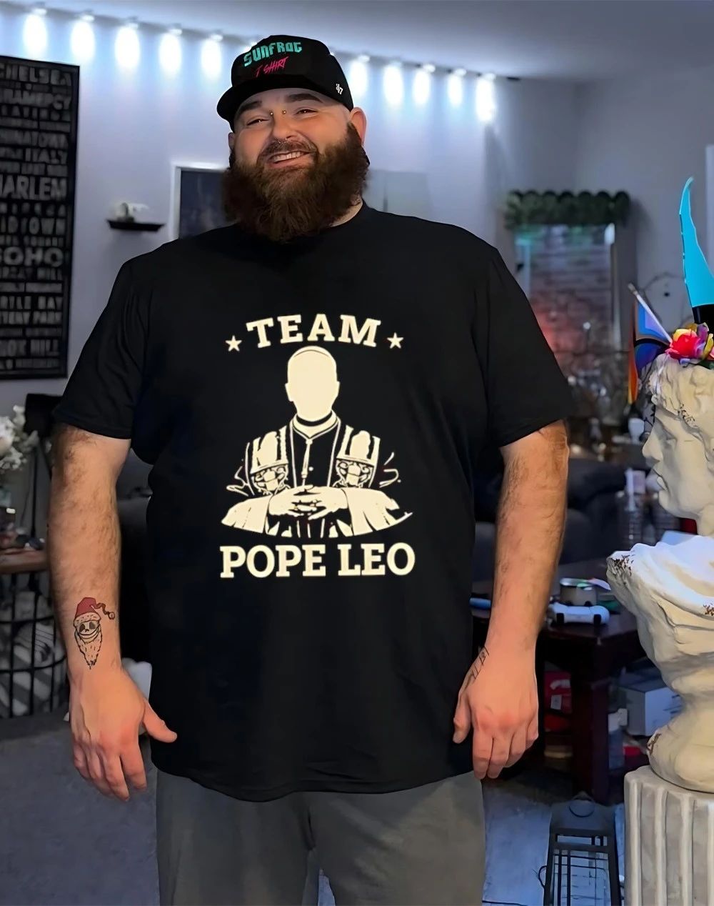 Team Pope Leo Catholic Religious History Graphic shirt
