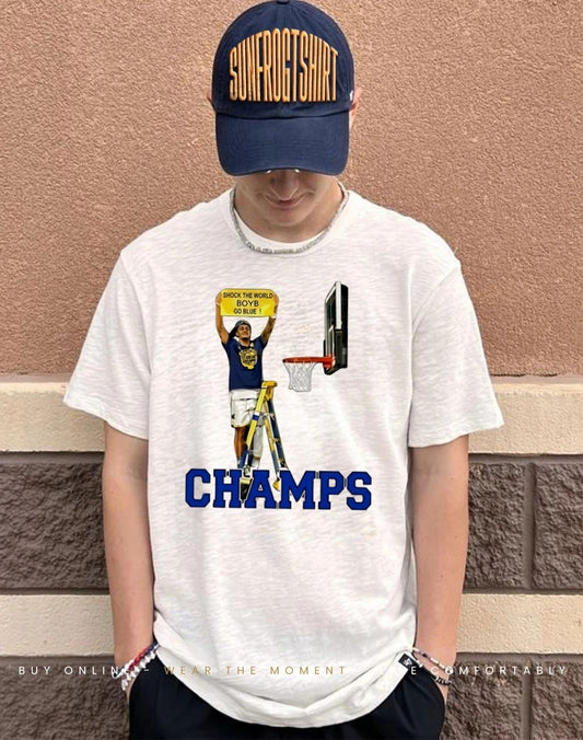 Yaxel Lendeborg Michigan Wolverines Shock the world boyb go blue shirt