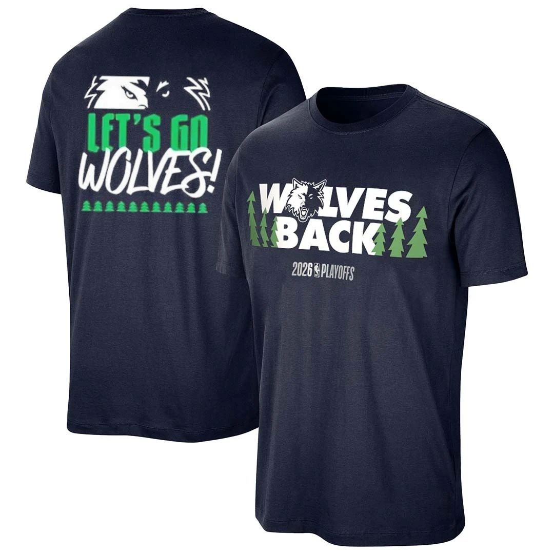 Minnesota Timberwolves let’s go Wolves front and back shirt