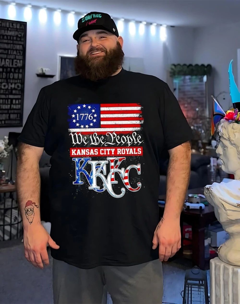 Kansas City Royals 1776 We The People USA flag shirt