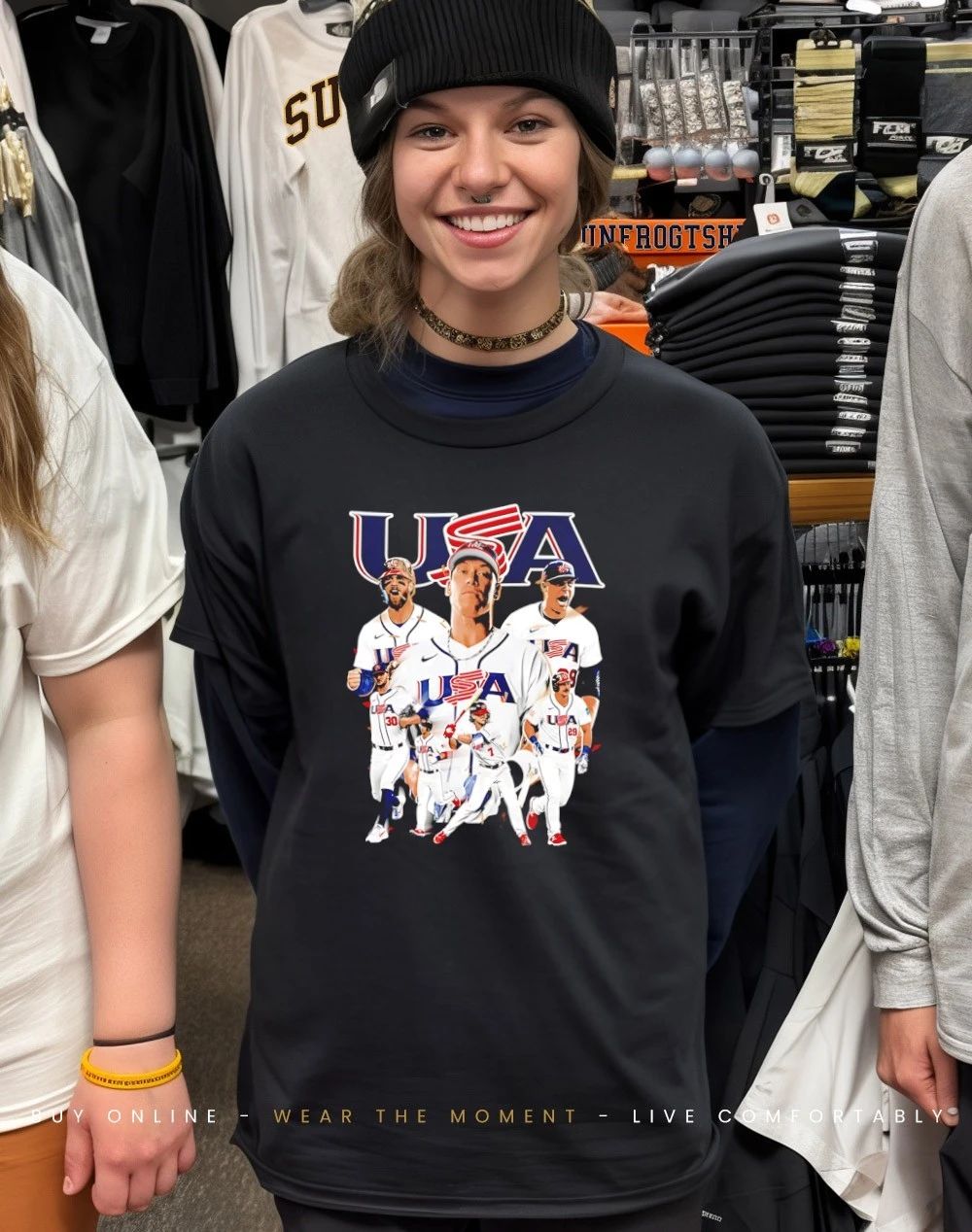 USA Baseball 2026 USA WBC team colage graphic shirt