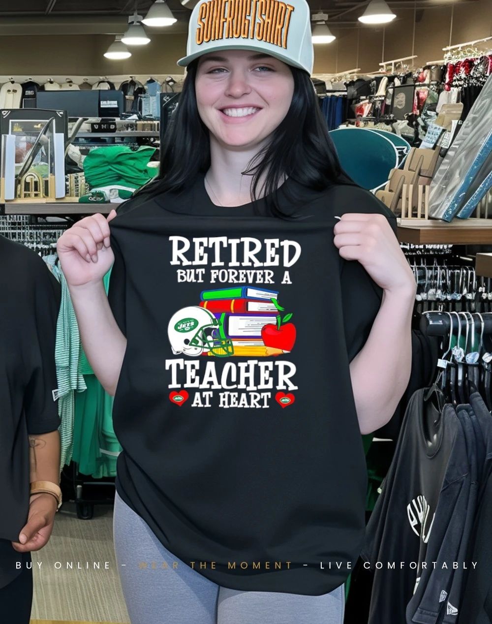 New York Jets Retired But Forever a Teacher At Heart shirt