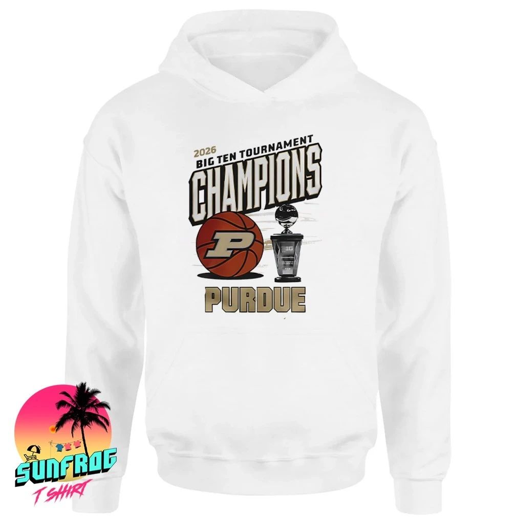 Purdue Boilermakers 2026 Big Ten Men’s Basketball Tournament Champions trophy shirt