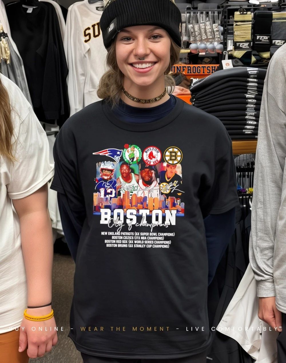 Boston Sports Teams City Of Champions players signature shirt