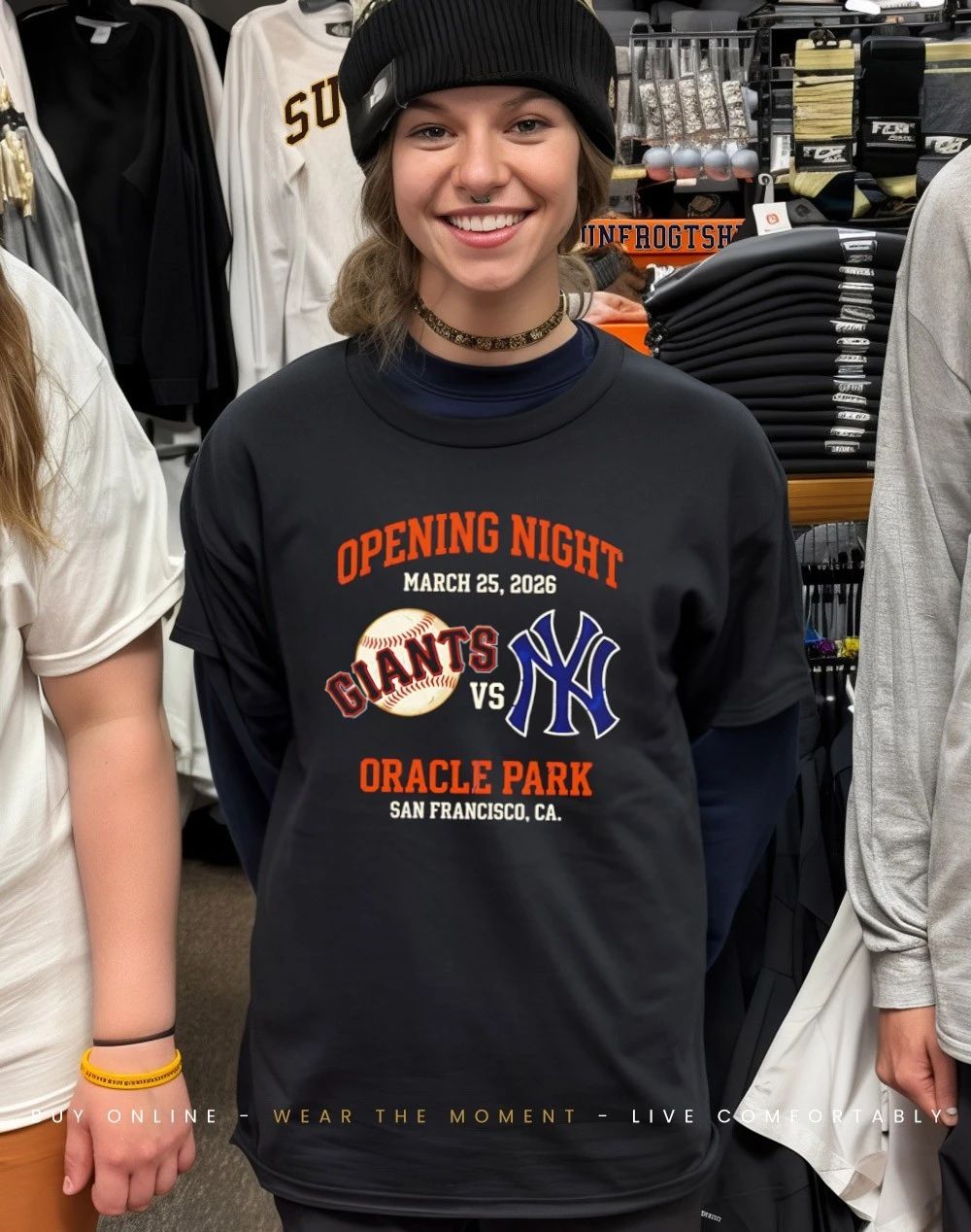 Sf Giants Vs Ny Yankees Opening Night Oracle Park 2026 shirt