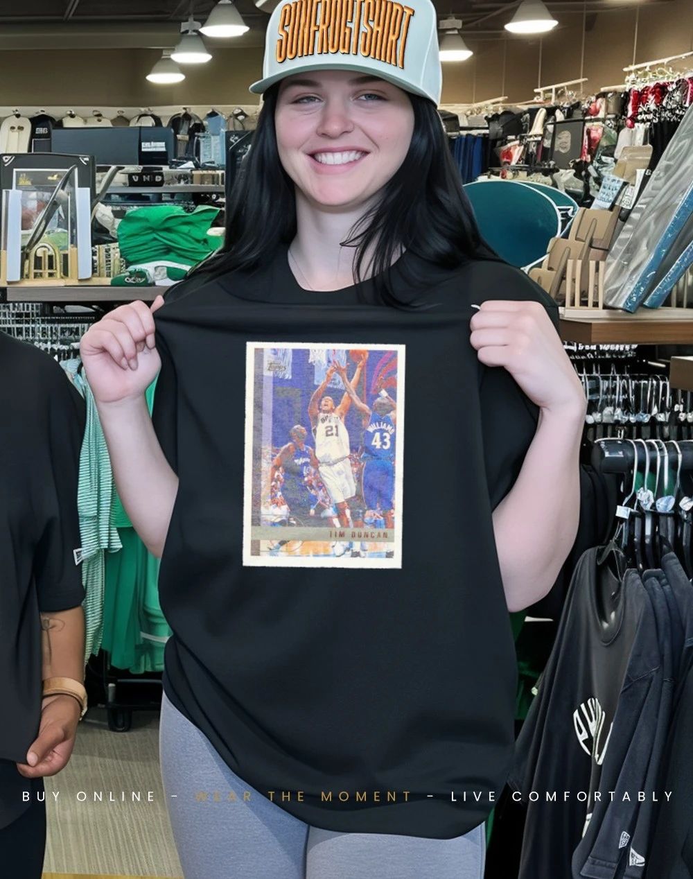 Tim Duncan Spurs 1997 Topps Basketball Legendary Card shirt