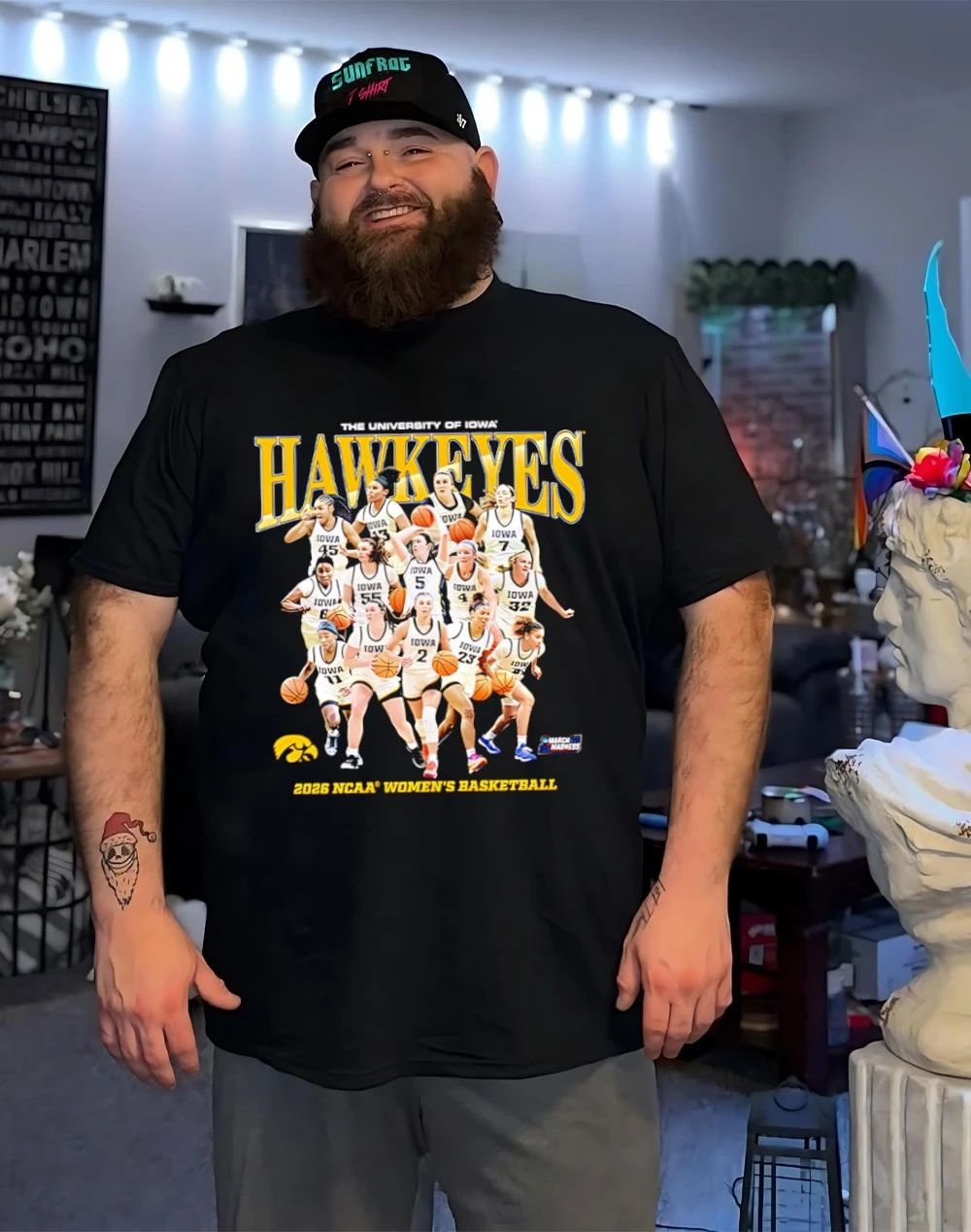 Iowa Women’s Basketball NCAA March Madness 2026 Team Collage shirt