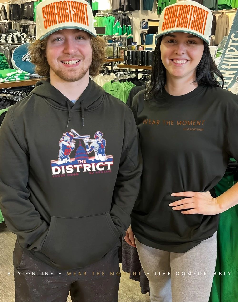 James Wood and CJ Abrams Washington Nationals The District shirt