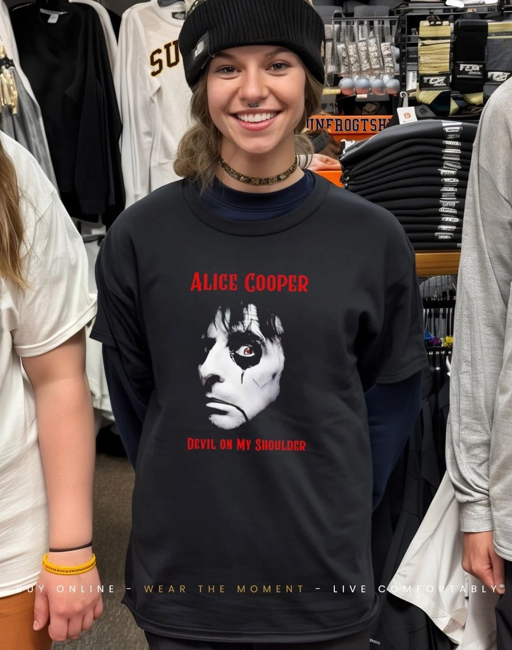 Alice Cooper Devil on My Shoulder shirt