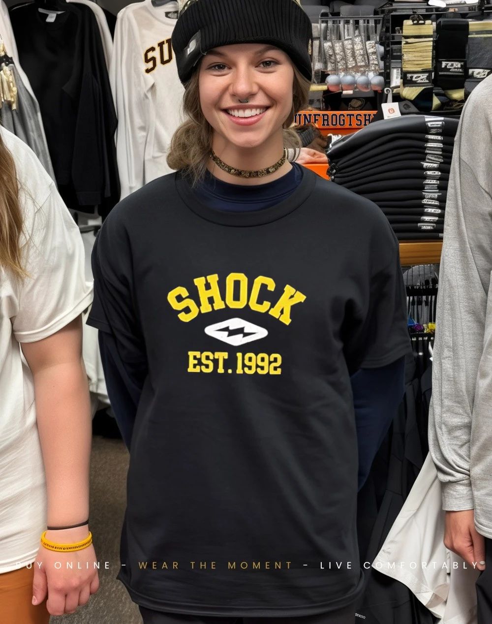 Marcus Fakatou Shock Est 1992 Shirt