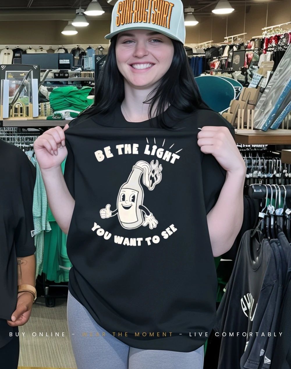 Wine bottle be the light you want to see shirt