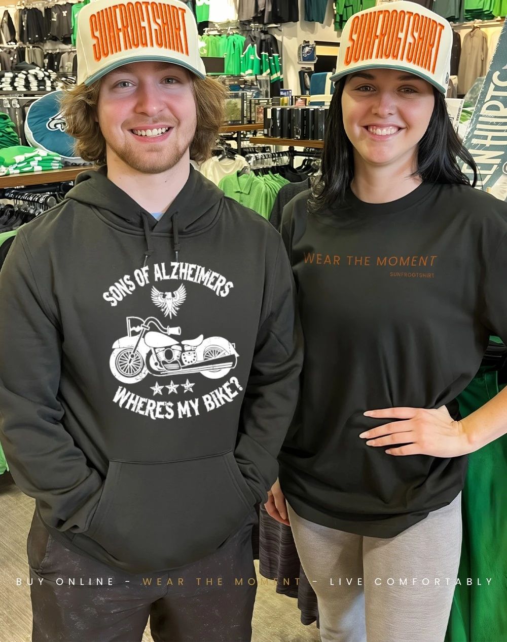 Sons of Alzheimers where my bike shirt