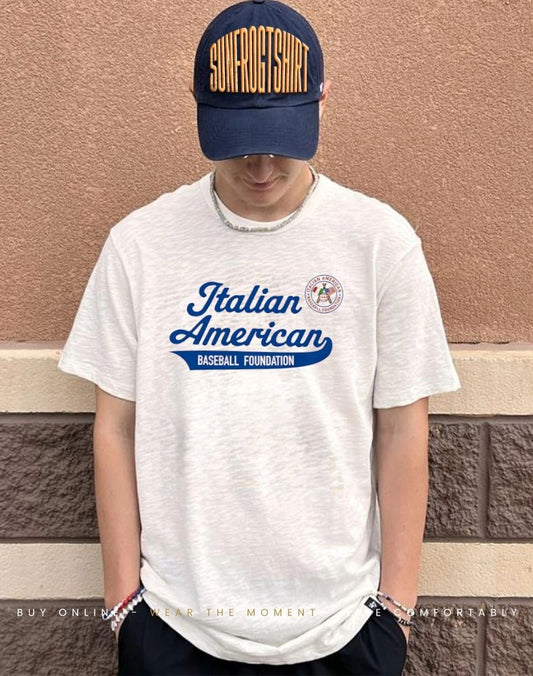 Italian American Baseball Foundation IABF Script shirt