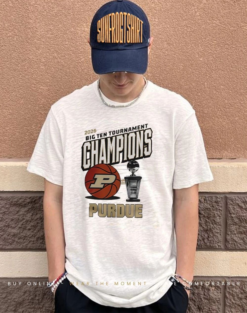 Purdue Boilermakers 2026 Big Ten Men’s Basketball Tournament Champions trophy shirt