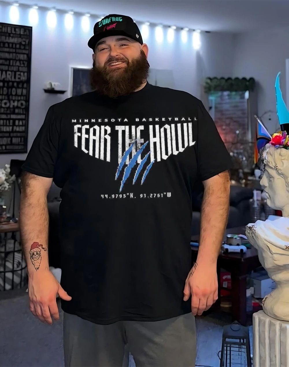 Minnesota Timberwolves Fear the Howl 2026 NBA Playoffs front and back shirt