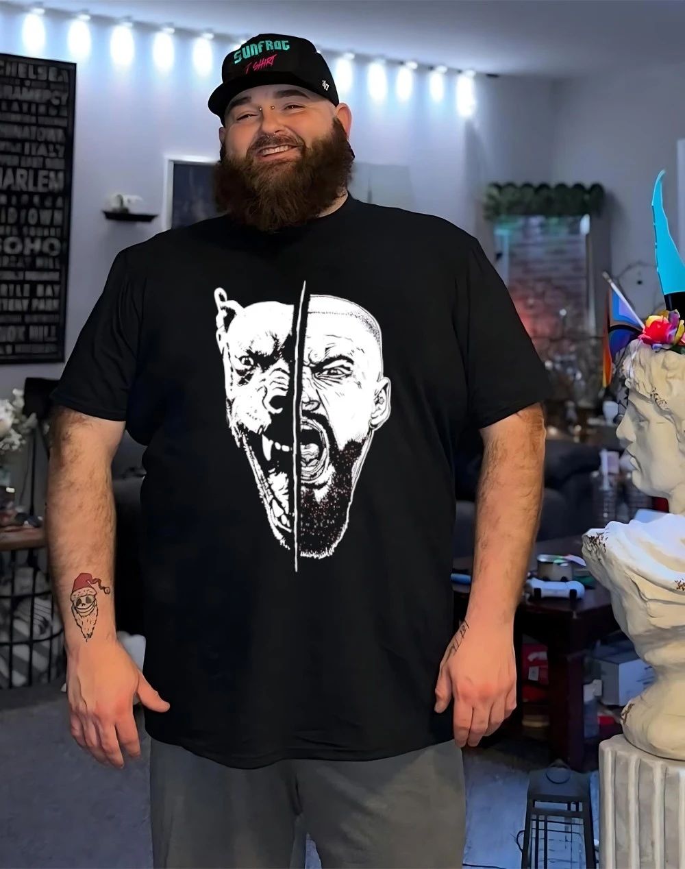 Bron Breakker Split Face graphic shirt