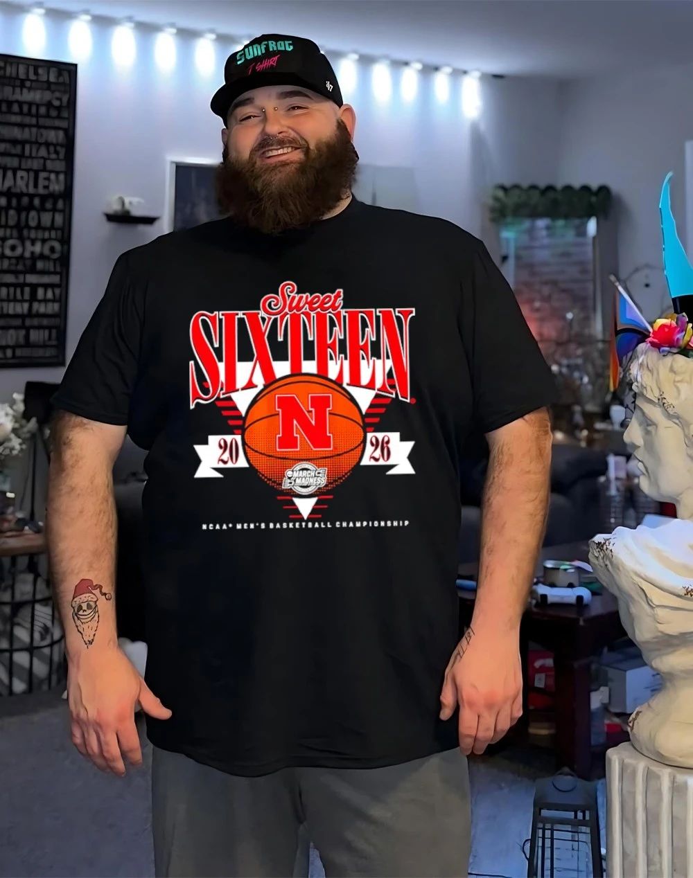 Nebraska Cornhuskers MBB NCAA 2026 Sweet Sixteen logo shirt