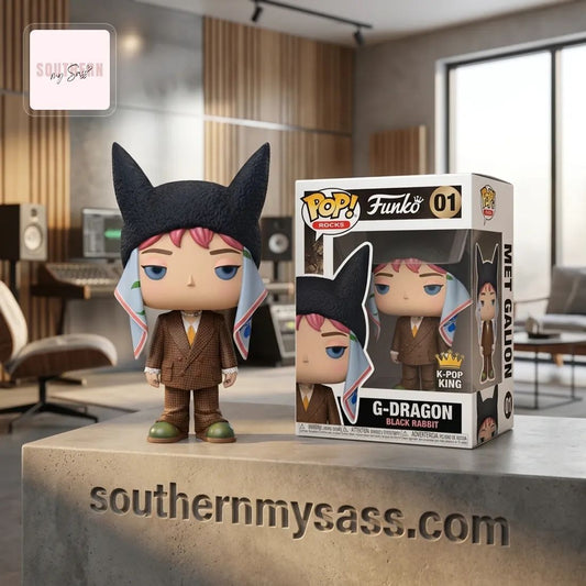 G-Dragon Black Rabbit K-Pop King Funko Pop Figure Doll