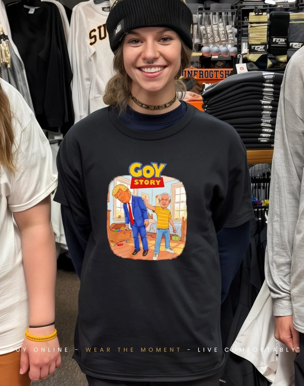 Benjamin Netanyahu and Donald Trump Goy Story shirt