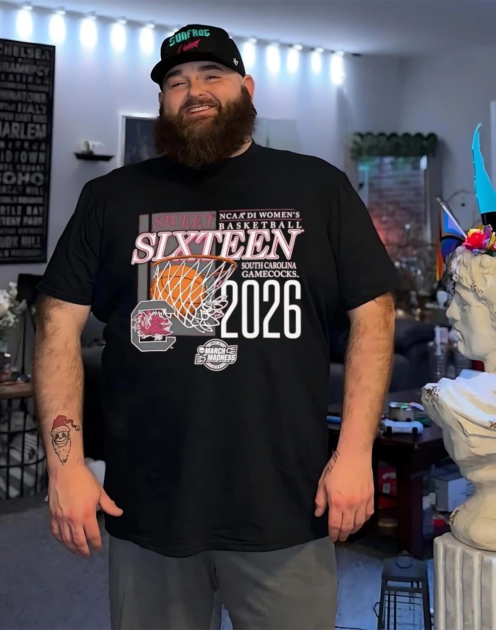 South Carolina Gamecocks NCAA DI Women’s Basketball Sixteen 2026 shirt