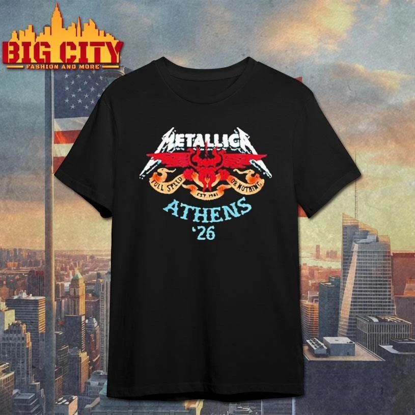 Metallica Athens ’26 Full Speed Shirt