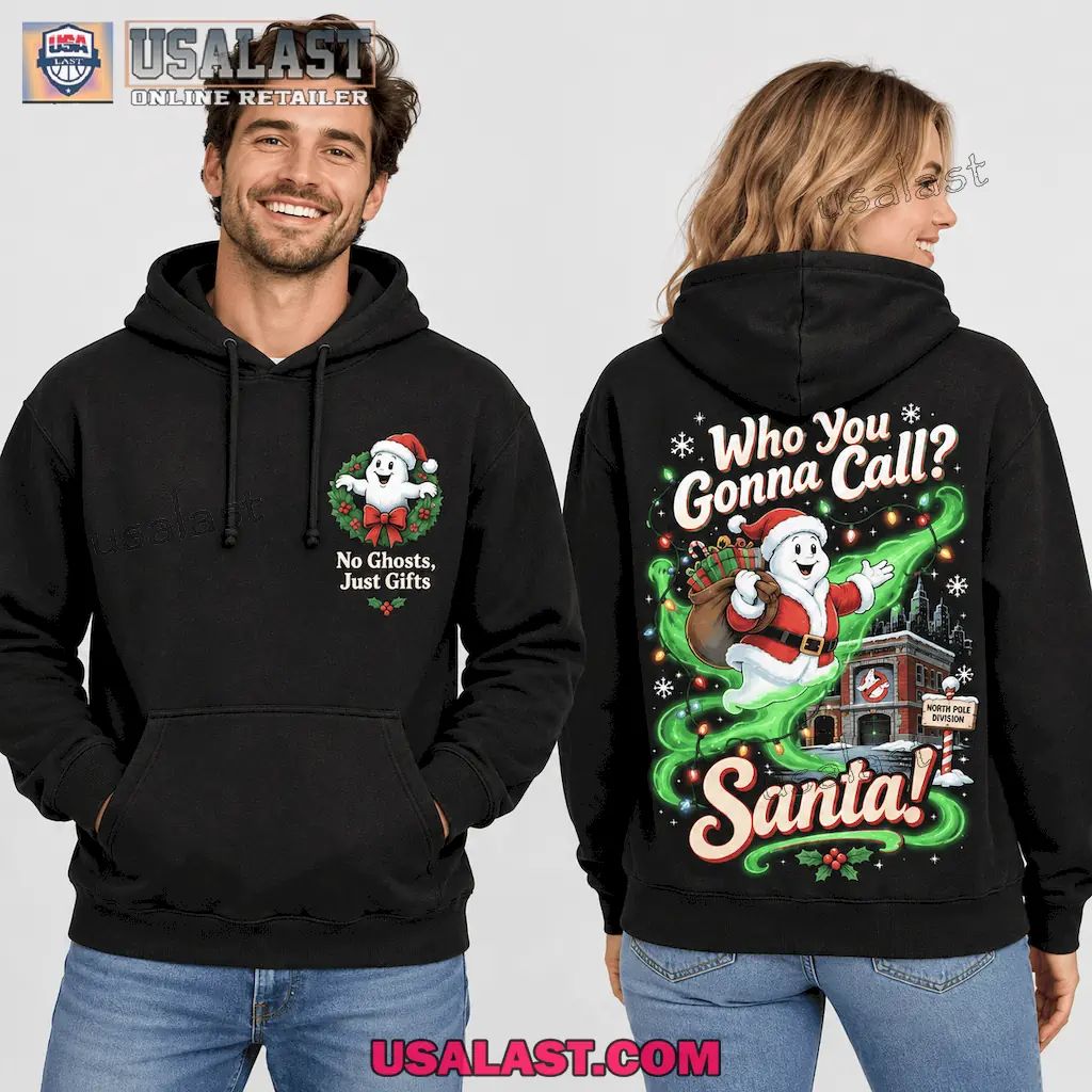 Ghostbusters Santa No Ghosts Just Gifts Hoodie
