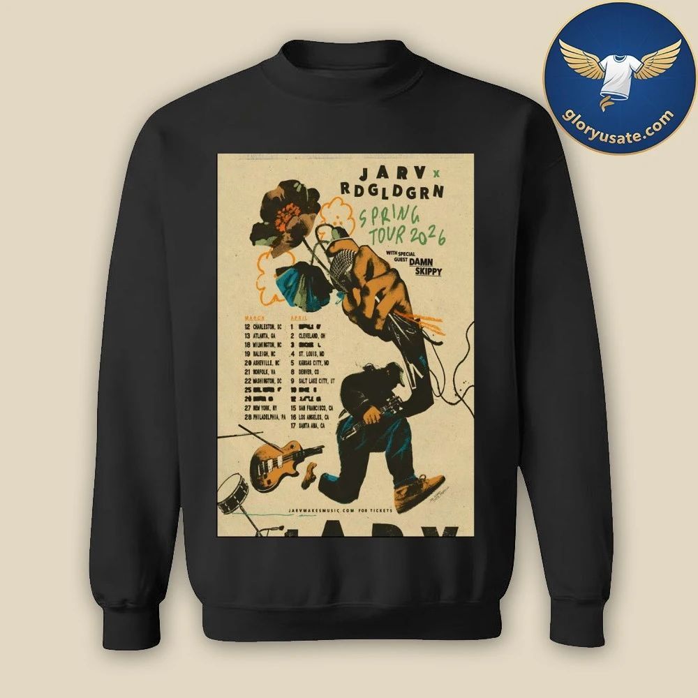 JARV And Red Gold Green Spring Tour 26 Poster Shirt