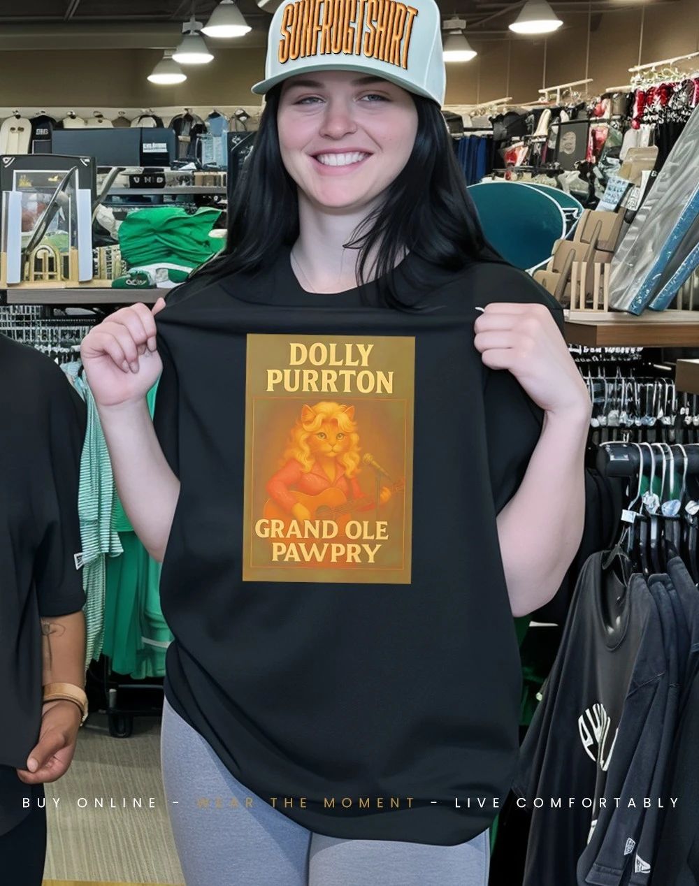Dolly Purrton Grand Ole Pawpry Cat shirt