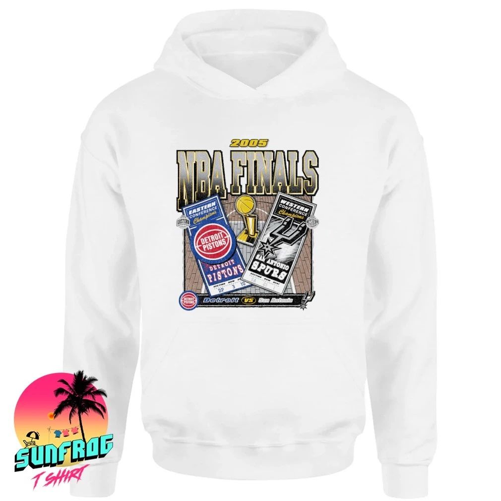 Detroit Pistons Vs San Antonio Spurs Nba Finals Dueling Court Matchup Shirt
