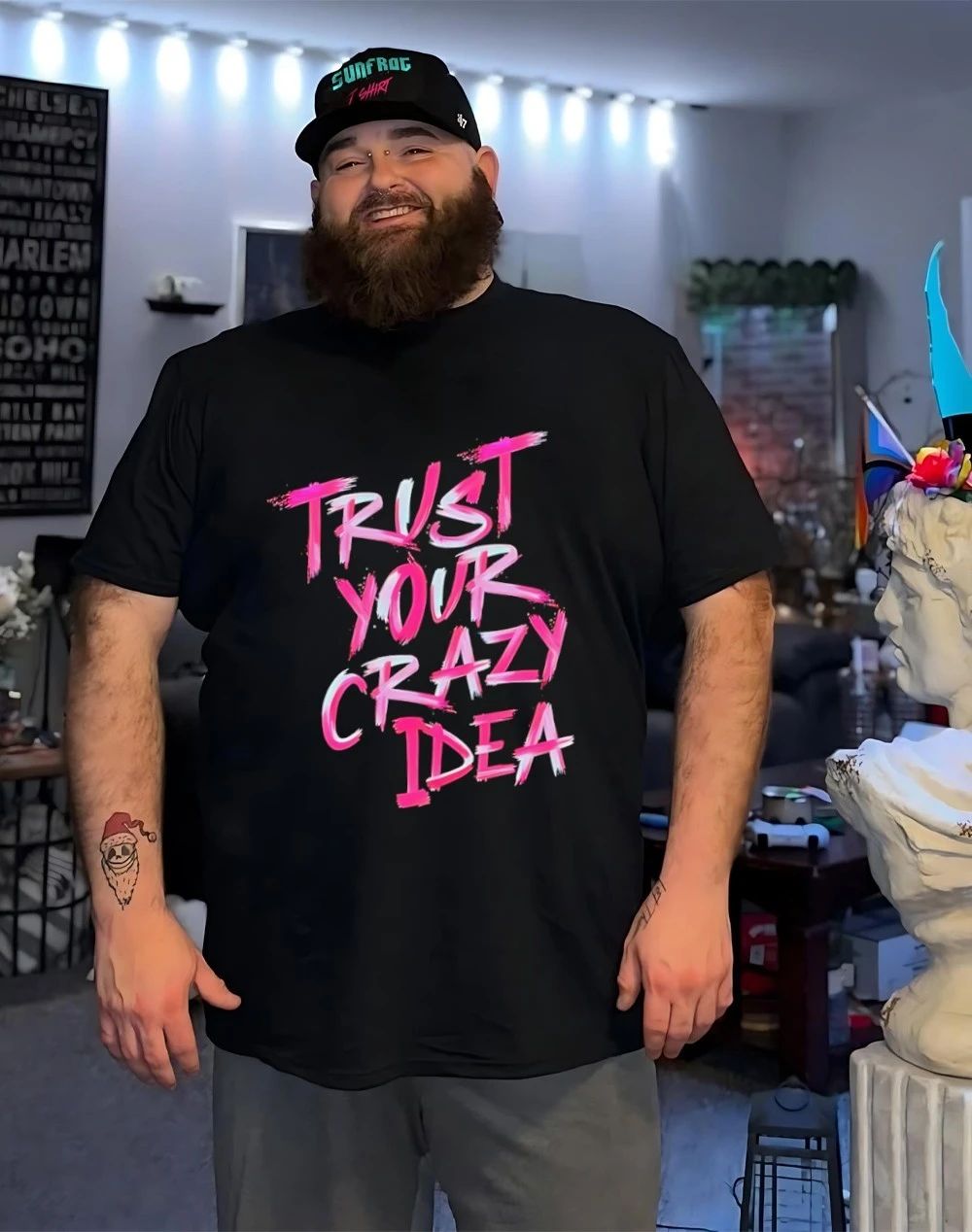 Trust your crazy idea graphic shirt