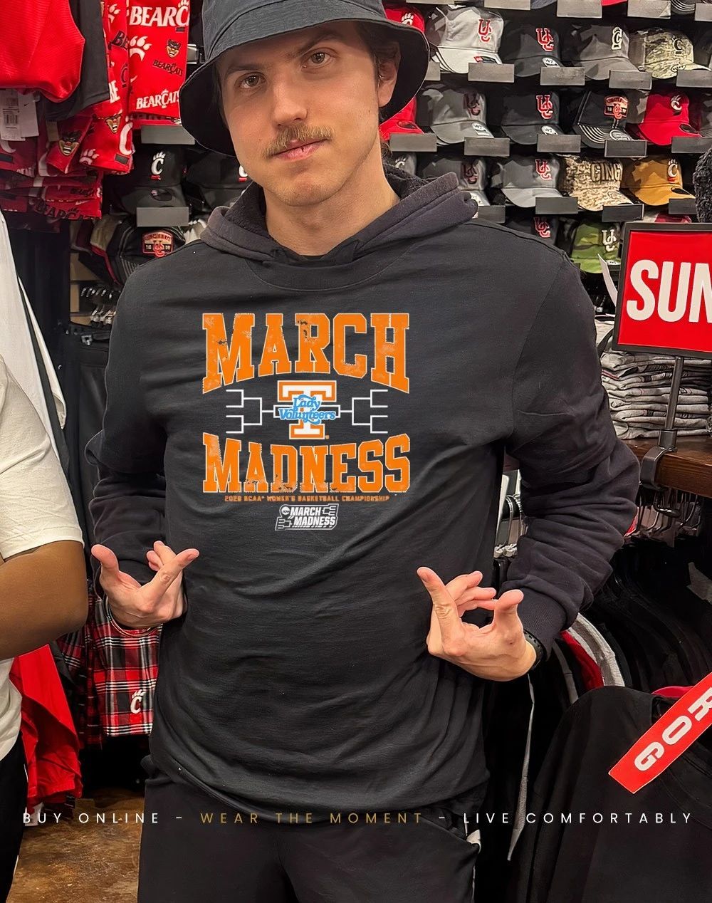 Tennessee Volunteers WBB 2026 March Madness logo shirt