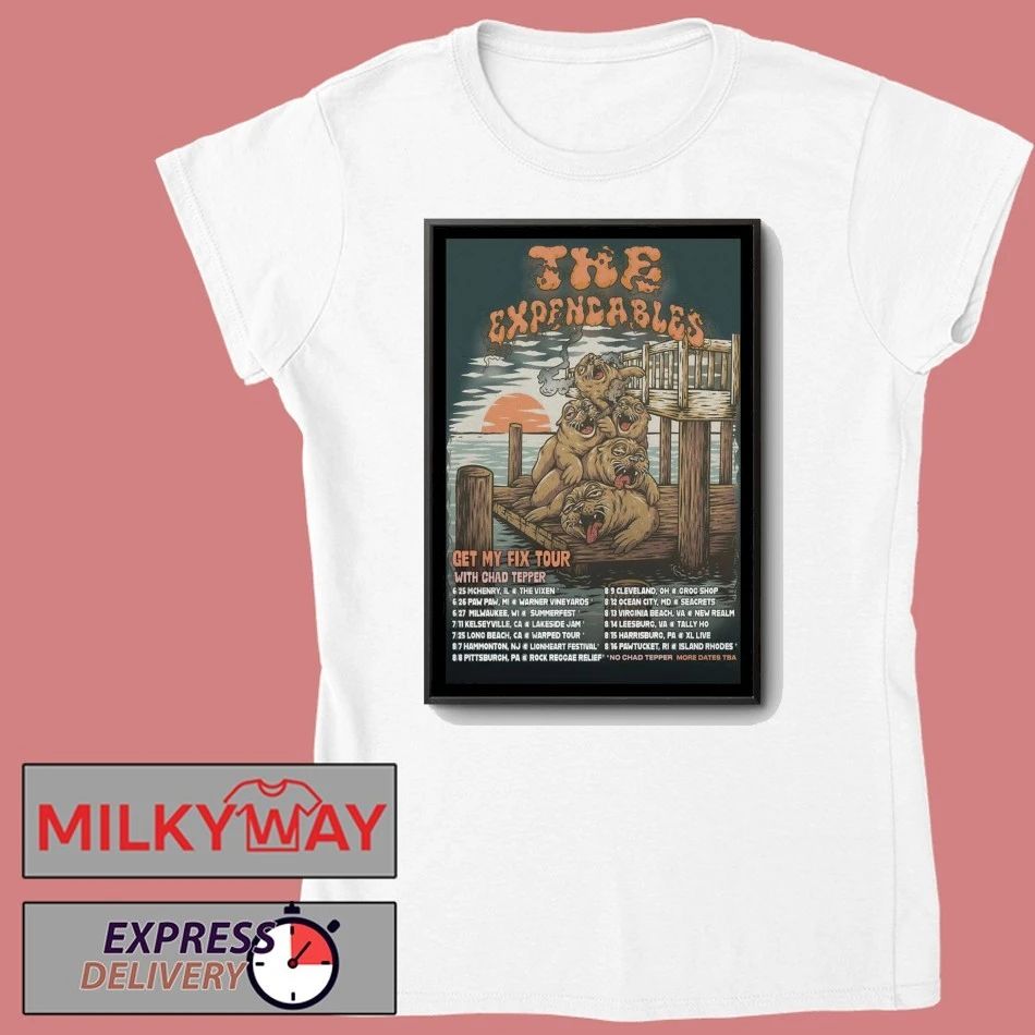 The Expendables Get My Fix Tour 26 Poster shirt