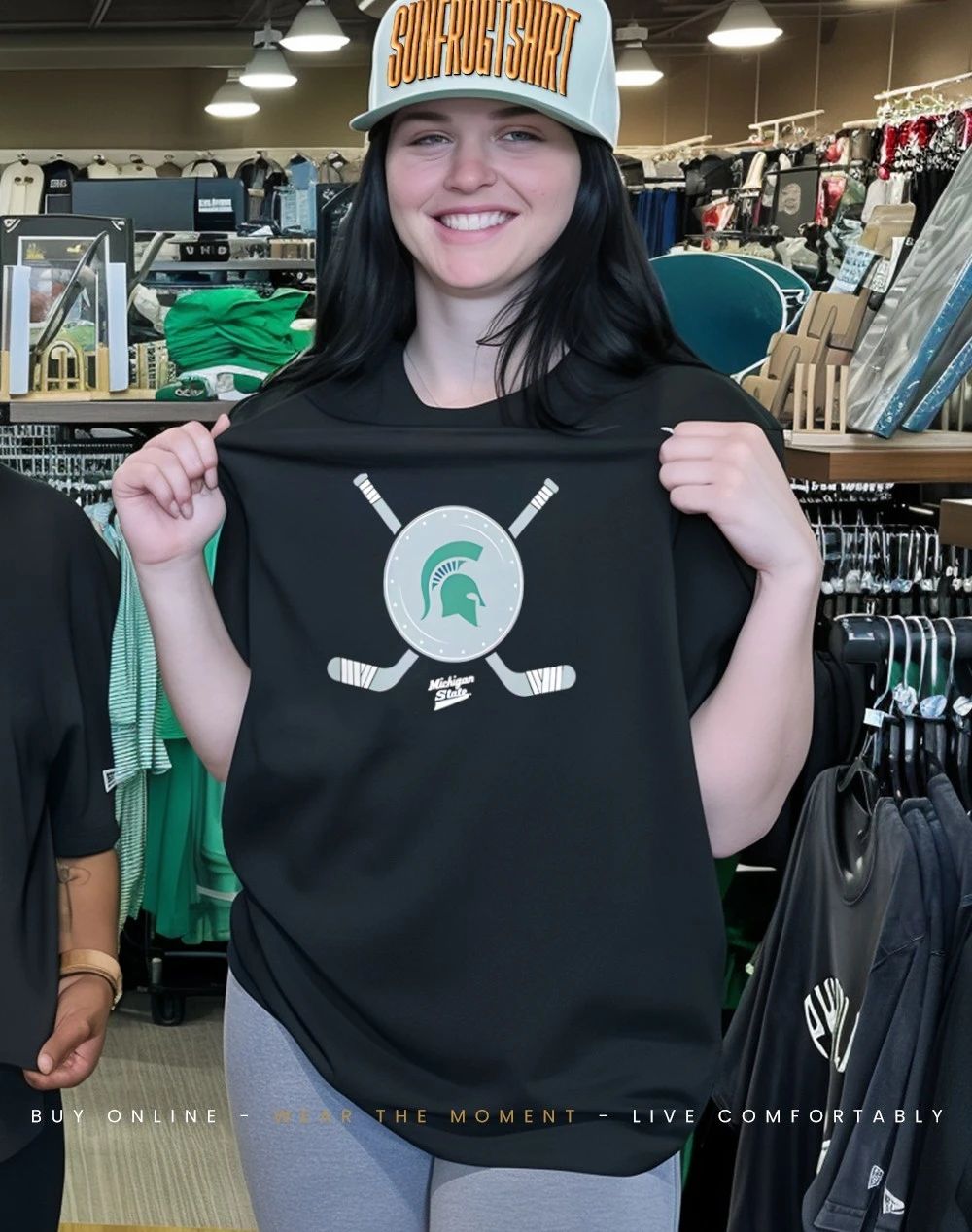 Michigan State Spartans Hockey Hype logo classic shirt