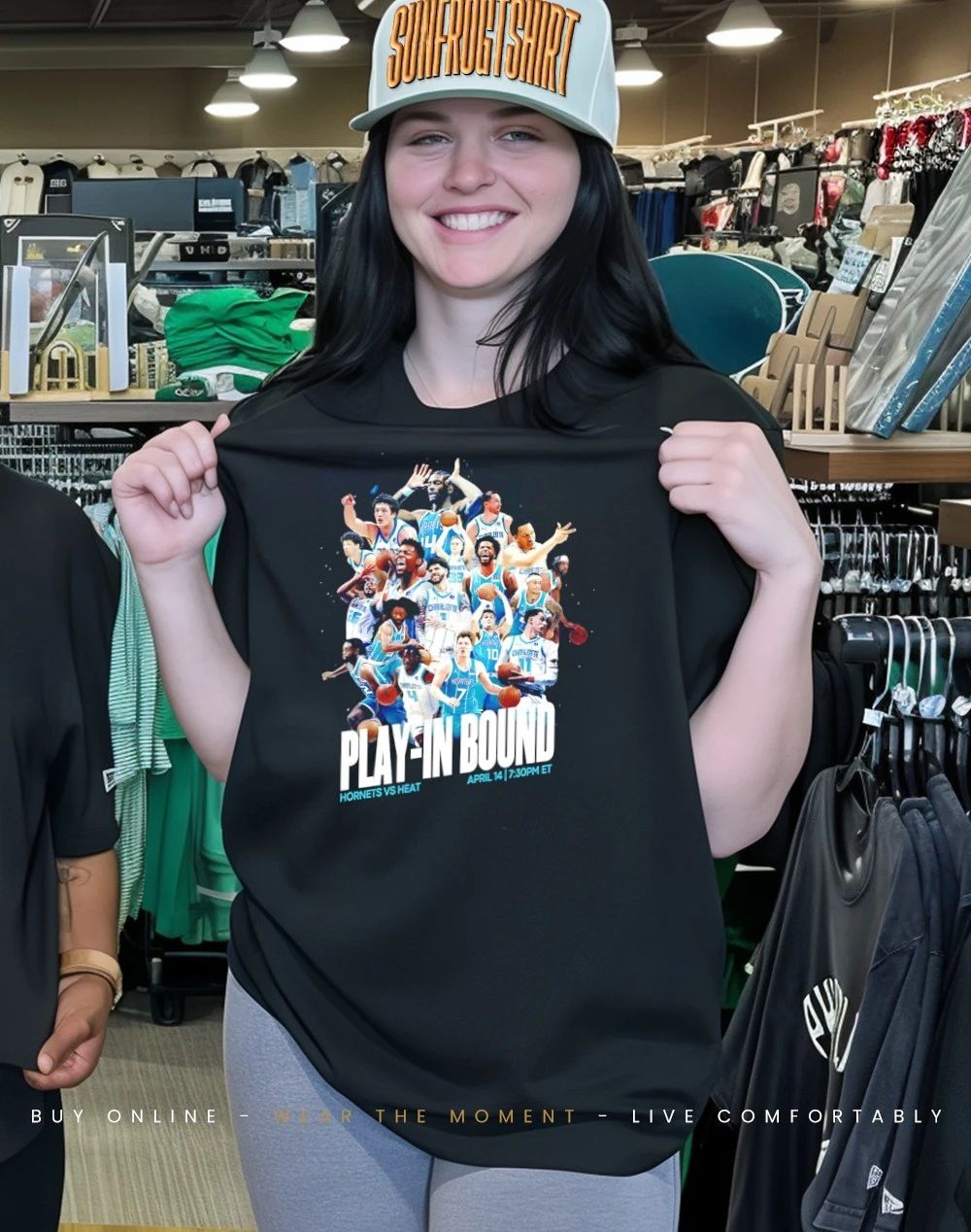 Charlotte Hornets vs Miami Heat Play-In Bound graphic shirt