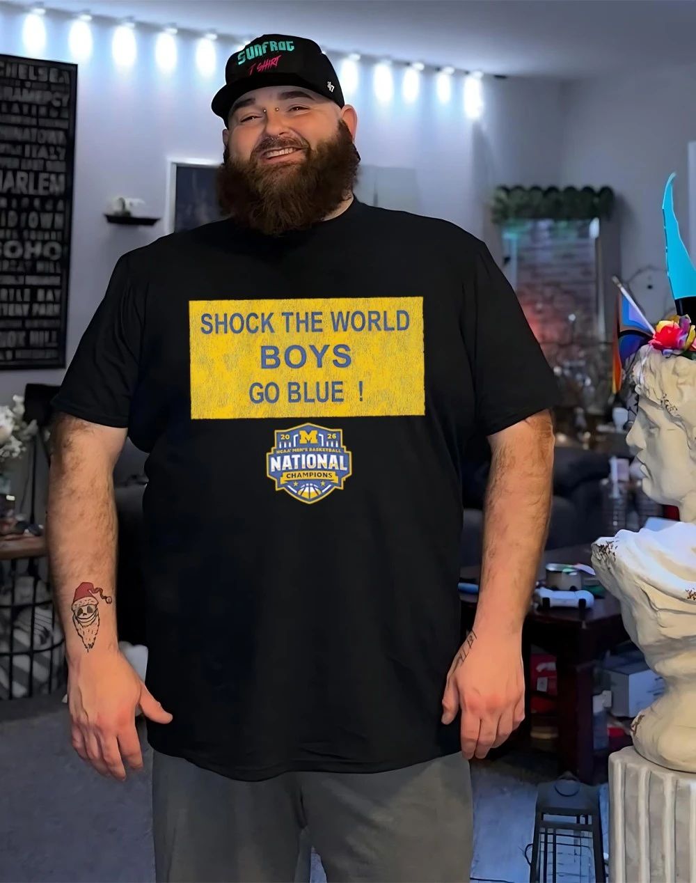 Michigan Wolverines MBB 2026 National Champions Shock the World Sign shirt