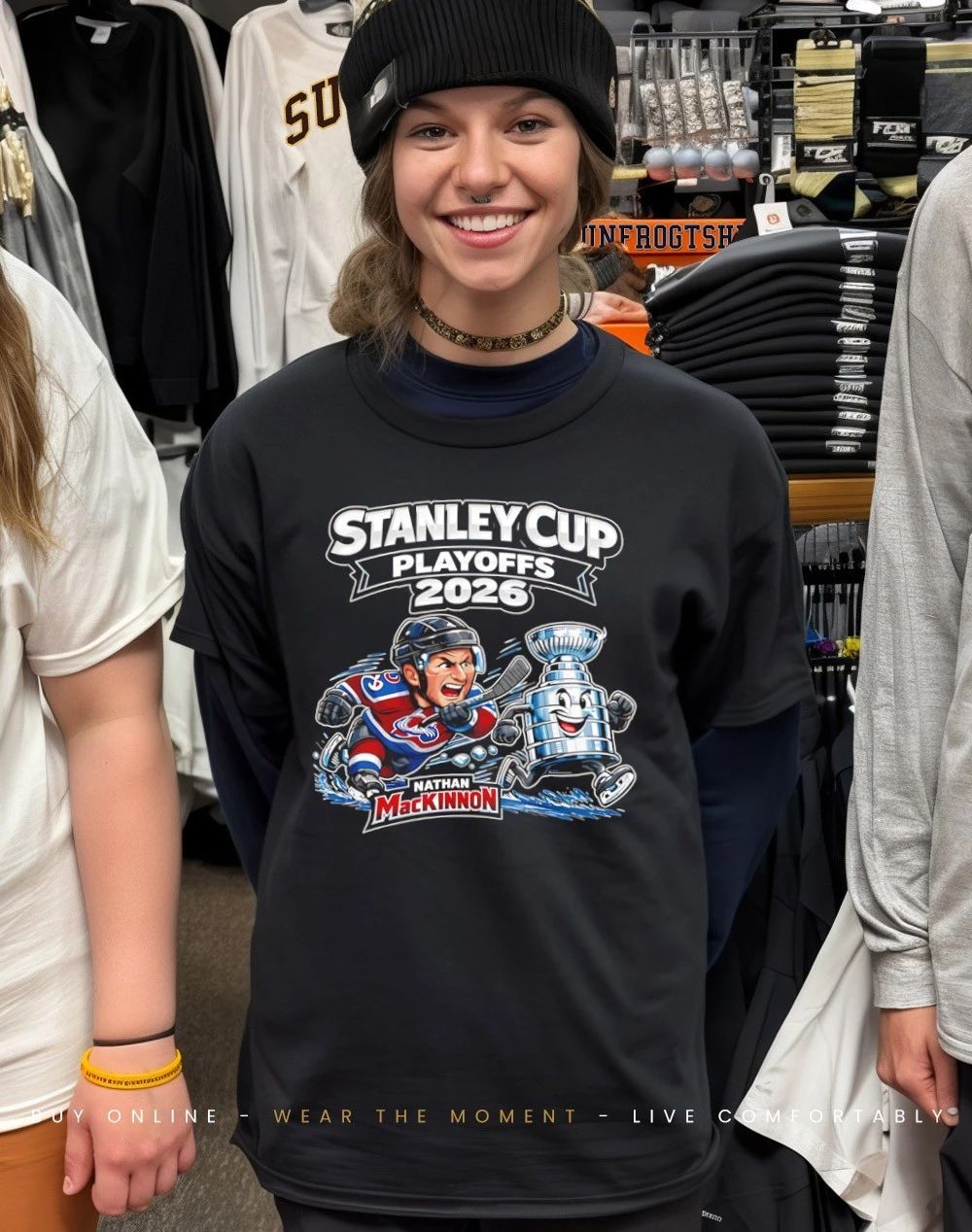Nathan Mackinnon 2026 Stanley Cup Playoffs cartoon shirt