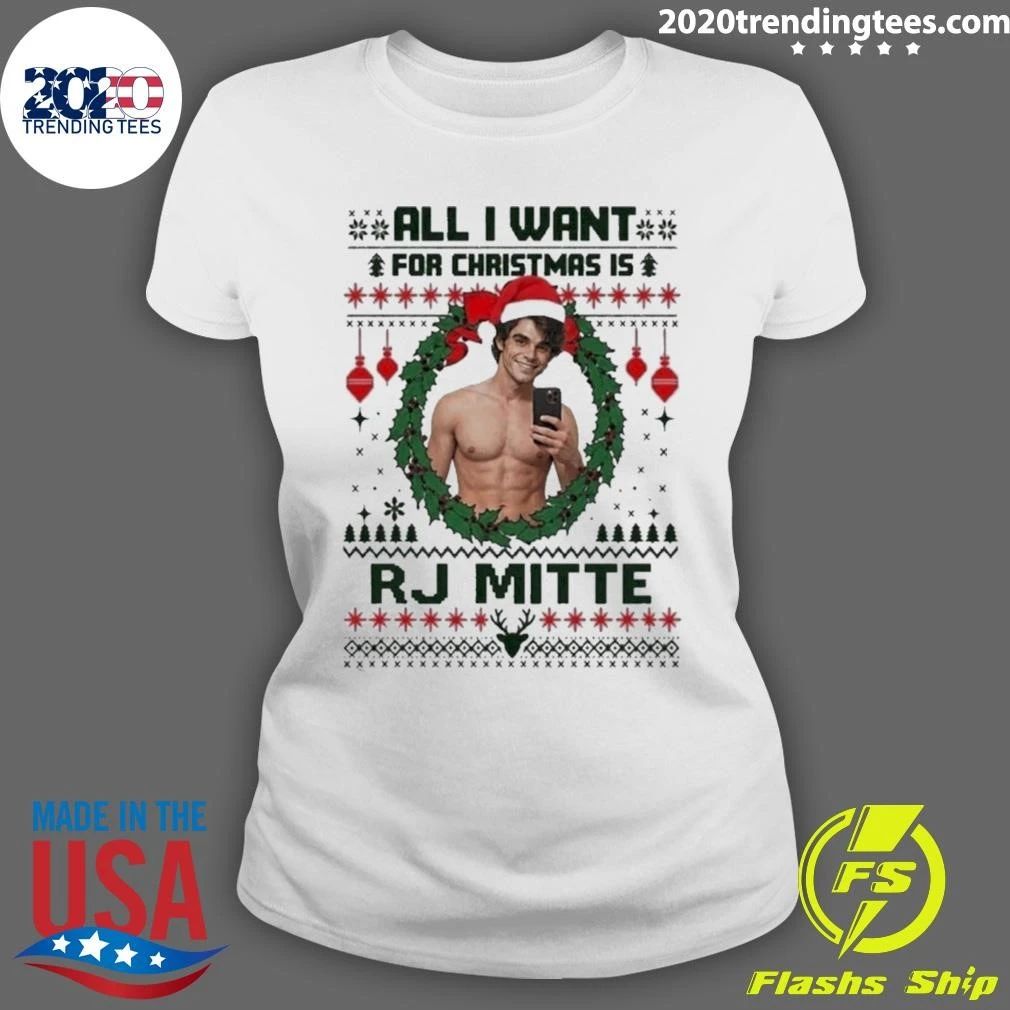 All I Want For Christmas Is RJ Mitte ugly Xmas Sweater Shirt